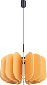 Sollux SL.1861 - Висяща лампа на кабел MULA 1xE27/15W/230V Ø 45 cm жълта