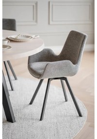 Сиви тапицирани трапезни столове в комплект 2 бр. Norwell – Rowico