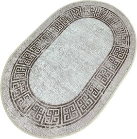 Светлокафяв килим за баня 70x120 cm Arturo – Foutastic