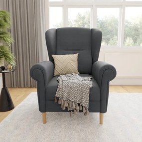 Тъмносиво кресло крило Swan – Ropez