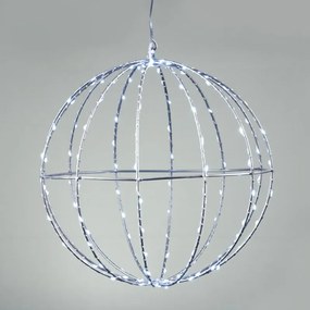 Декоративен LED 3D Silver Ball-Diameter: 20 см-Cool White