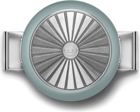 Плитка тенджера с капак Smeg DPF2812EGM, 28 см, 4.3 л, Керамично незалепващо покритие, Фурна до 250C, Без PFAS, Индукция, Изумрудено зелен
