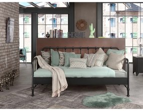 Сиво метално детско легло 90x200 cm BRONXX – Vipack