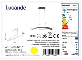 Lucande - LED Димируем пендел MARIJA LED/22W/230V