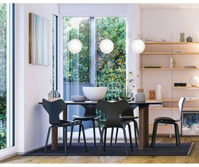 Бяло и сребристо висящо осветително тяло със стъклен абажур ø 20 cm RONDO – EGLO