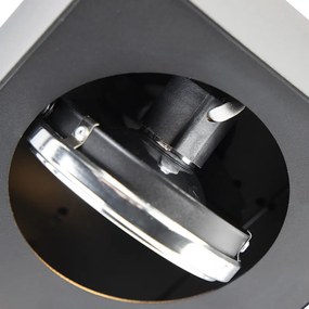 Дизайнерски прожектор черен квадратен 4-светлина - Kaya