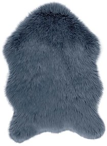 Синя изкуствена кожа Овча кожа, 60 x 90 cm - Tiseco Home Studio