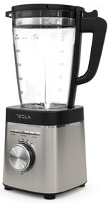 Блендер Tesla BL601BX, 1400W, Стъклена кана 1.75l, Pulse, Пасиране, Почистване, Раздробяване на лед, Безцветен/Инокс