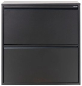 Черен метален шкаф за обувки Billy - Spinder Design