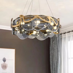 Лампа APP1545-8CP Brush Gold / Grey