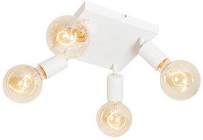 Модерен прожектор бял квадратен 4-светлина - Facil