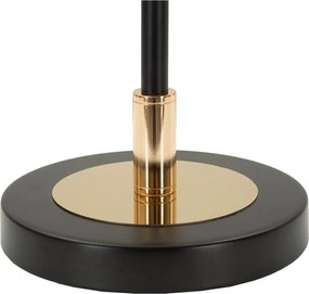 Бяла/черна настолна лампа със стъклен абажур (височина 46 cm) Vintage – Mauro Ferretti