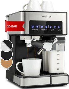 Klarstein Arabica Comfort, кафемашина с портафилтър, 1350W, 20 бара, 1,8 литра, тъч панел