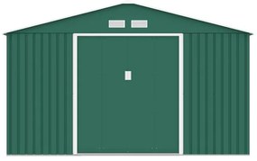 Градинска барака Aria XL цвят Зелен 340х255х210см