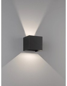 Черна LED светлина за стена - Fischer &amp; Honsel