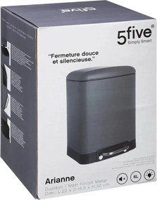 Кош 5five Ariane, Метал, 6 L - Сив
