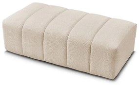 Бежова табуретка от прежда с примки от букле Annecy – Bobochic Paris