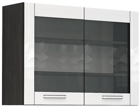 Горен шкаф с две витрини Елинор G27