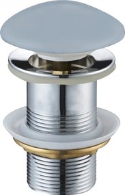 Mexen клик-клак щепсел кръгъл, сиво-син керамичен мат - 79910-69