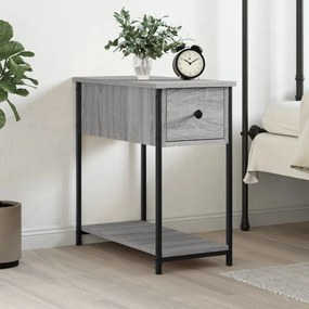 826059 vidaXL Нощно шкафче, сив сонома, 30x60x60 см, инженерно дърво