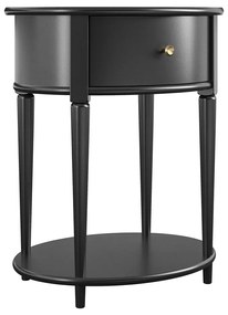Черно нощно шкафче Aurora – Støraa