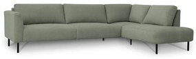 Зелен ъглов диван (десен ъгъл) Hero – Scandic