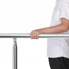 Стълбищен парапет от неръждаема стомана без стъпала dĺžka 80 cm