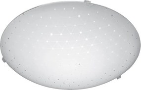 Плафониера ТРИНИТИ LED, ø400, бял гланц, 18W, 4000K