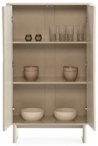 Кремаво шкафче 80x130x40 cm Solei – MOME