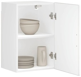 854027 vidaXL Кухненски стенен шкаф Porto, бял, инженерно дърво