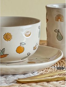 Глинен детски комплект за хранене 3 бр. Agnes – Bloomingville Mini