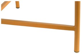 Метална кръгла масичка за кафе в цвят жълта охра ø 50 cm Meseta – Leitmotiv