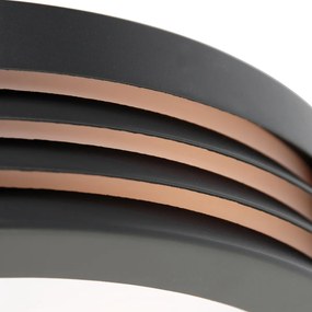 Модерна стенна лампа антрацит IP44 - Hurricane 1