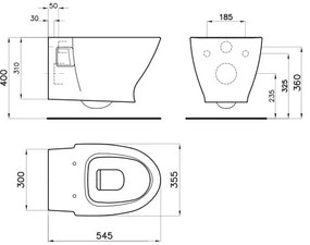 Висяща тоалетна SANITANA Jazz