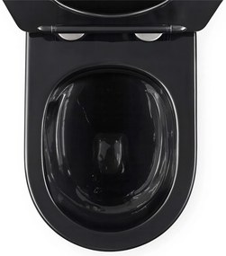 Тоалетна чиния Rea Carlo Mini Tornado Black Brush Gold