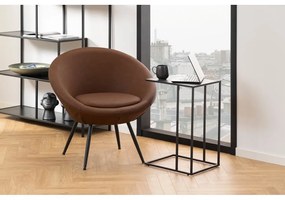 Странична масичка с плот от имитация на мрамор 43x35 cm Infinity – Actona