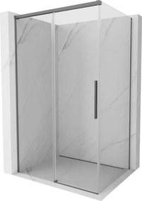 Mexen Rox плъзгаща се душ кабина 95 x 75 см, прозрачна, тъмно метално - 8C2-095-075-95-00