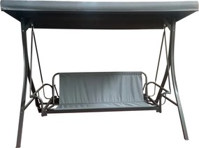 Сива метална градинска люлка Madrid – Rojaplast