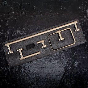 Комплект аксесоари за баня GRID Brush Gold 4 части