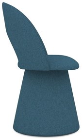 Син тапициран трапезен стол Kalo – Makamii