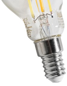 Комплект от 5 смарт E14 LED крушки P45 прозрачни 4.2W 470 lm 2700-6500K