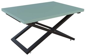 Разтегателна маса с повдигащ механизъм ВАЛЕНСИЯ - МДФ мат дъск блу - зелен