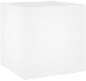 808792 vidaXL Плантерна кутия, бяла, 40x40x40 см, инженерно дърво