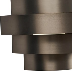 Модерна стенна лампа Gunmetal с LED 3-степенно димиране - Lines