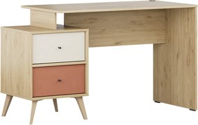 Меламинов бюро Terra в цвят флорида дъб 129x55x75см.