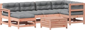 3250954 vidaXL Градински комплект с възглавници, 7 части, дугласко дърво масив