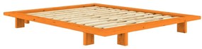 Оранжево двойно легло 180x200 cm от масивен бор без табла с включена подматрачна рамка Japan – Karup Design