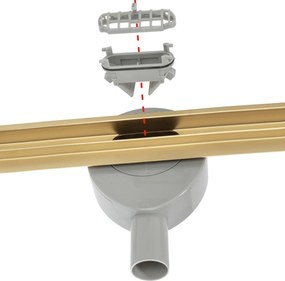Линеен сифон Rea Neo Slim Mirror Gold Pro 90