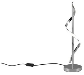 LED настолна лампа в лъскаво сребро (височина 56 см) Isabel - Trio
