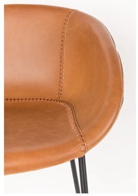 Комплект от 2 кафяви бар столове , височина на седалката 65 cm Feston - Zuiver